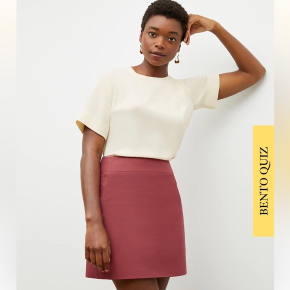 Brand New With Tags MM LaFleur Rowley 1.0 Skirt Beige - sz 8